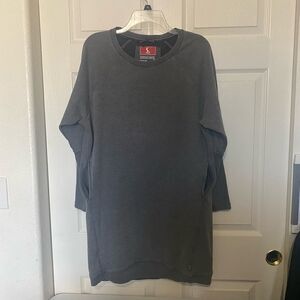 S.WEAR Women’s Vintage Wash Medium Thick Light Gray Dress T Shirt